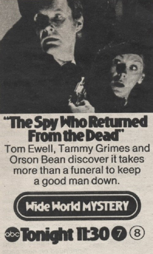 Movie poster for The Spy Who Returned from the Dead (1974)