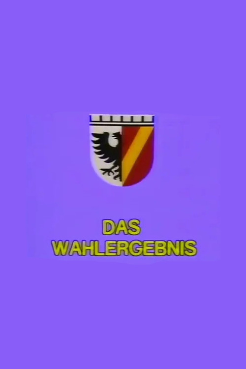 Movie poster for Das Wahlergebnis (1987)