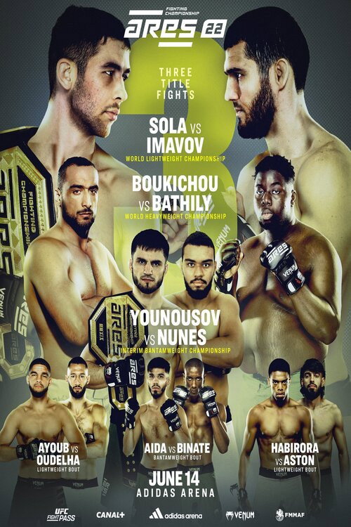 Movie poster for ARES 22: Sola vs. Imavov (2024)