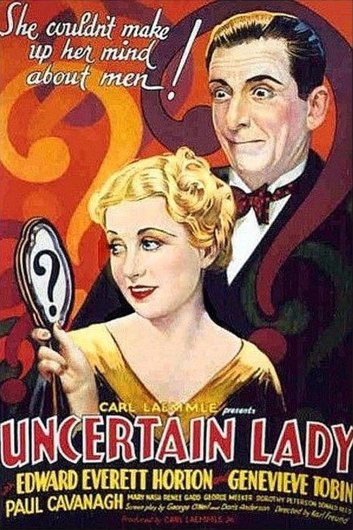 Movie poster for Uncertain Lady (1934)
