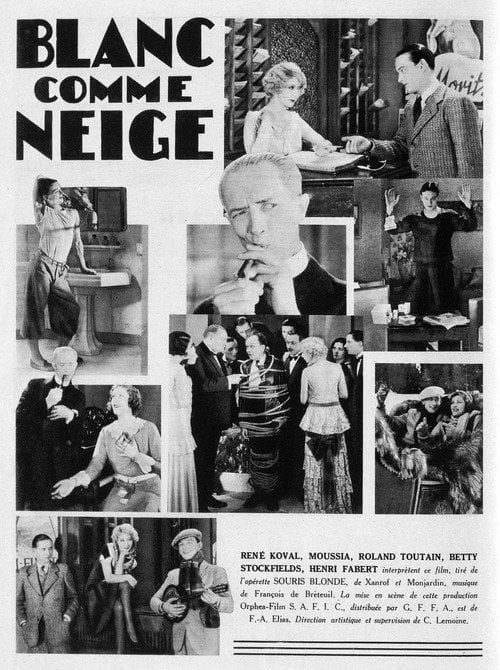Movie poster for White as snow (1931)