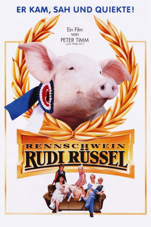 Movie poster for Rudy, the Racing Pig (1995)