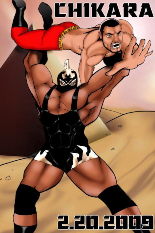 Movie poster for CHIKARA If the Airplane is Snowed in, Put your Bloody Skis on and Get Going! (2009)