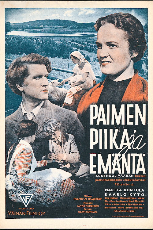 Movie poster for Paimen, piika ja emäntä (1938)