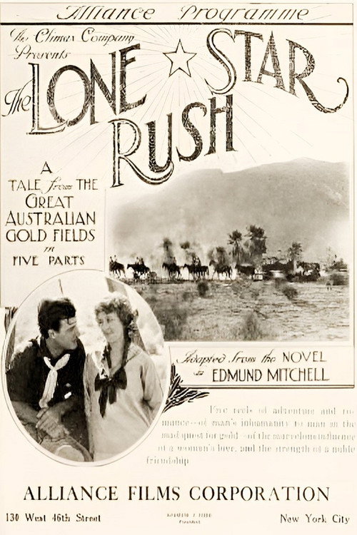 Movie poster for The Lone Star Rush (1915)