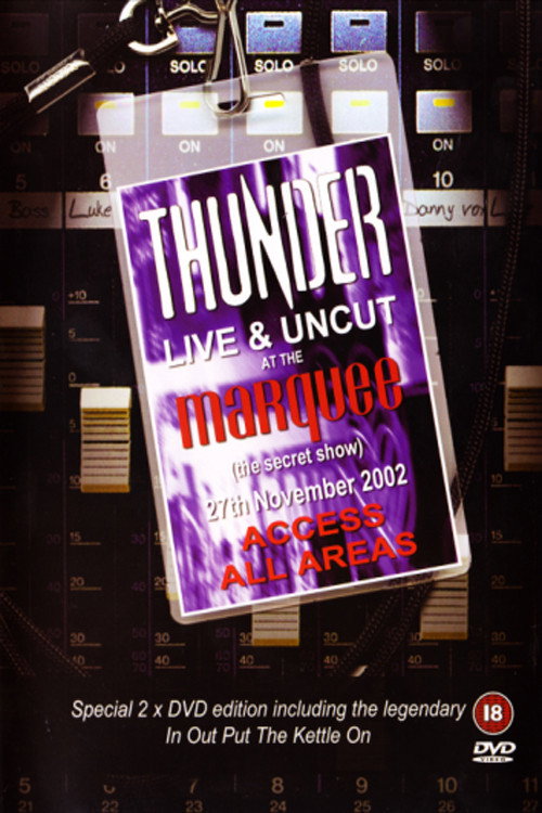 Movie poster for Thunder - Live And Uncut At The Marquee (2003)