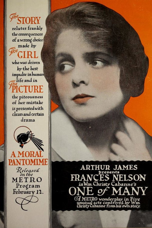 Movie poster for One of Many (1917)