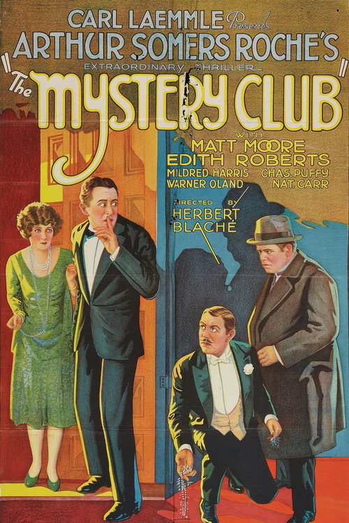 Movie poster for The Mystery Club (1926)