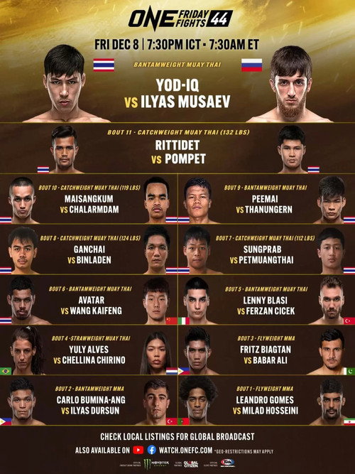 Movie poster for ONE Friday Fights 44: Yod-IQ vs. Musaev (2023)