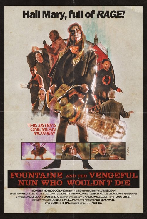 Movie poster for Fountaine and the Vengeful Nun Who Wouldn't Die (2021)