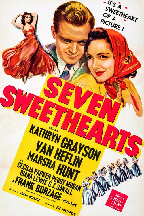 Movie poster for Seven Sweethearts (1942)