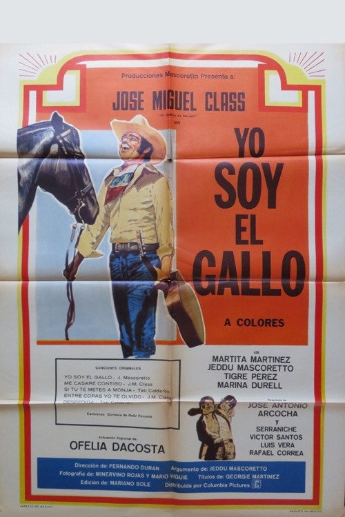 Movie poster for Yo Soy El Gallo! (1971)