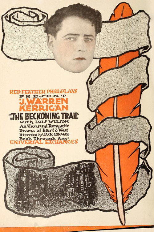 Movie poster for The Beckoning Trail (1916)