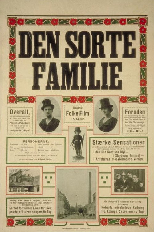 Movie poster for Den sorte Familie (1914)