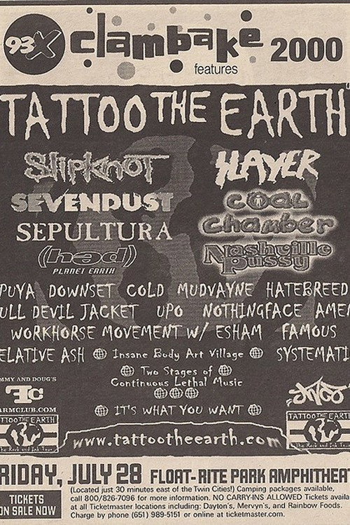 Movie poster for Slipknot - Live at 93x Clambake 2000 (2000)