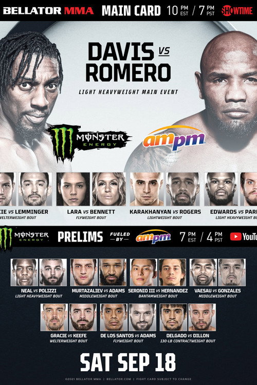Movie poster for Bellator 266: Davis vs. Romero (2021)
