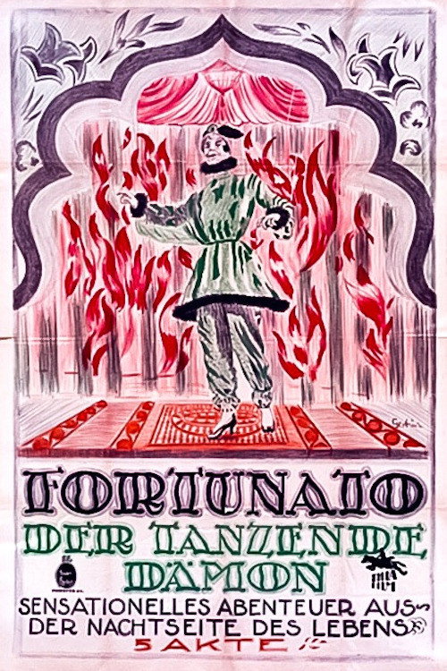 Movie poster for Fortunato. 1. Der tanzende Dämon (1921)