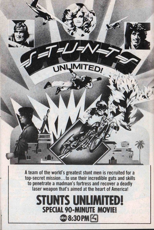 Movie poster for Stunts Unlimited (1980)