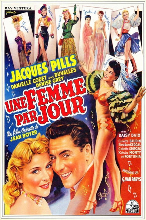 Movie poster for Une femme par jour (1949)