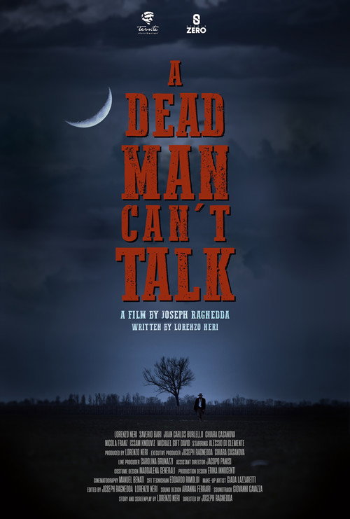 Movie poster for A DEAD MAN CAN'T TALK (2025)