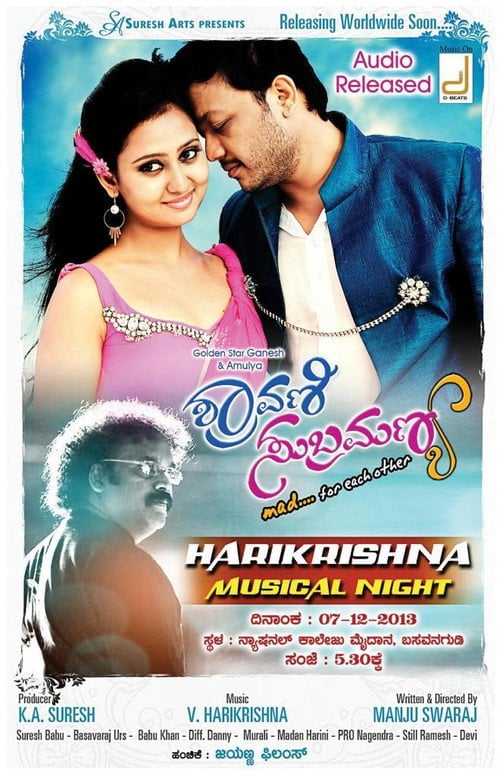 Movie poster for Shravani Subramanya (2013)