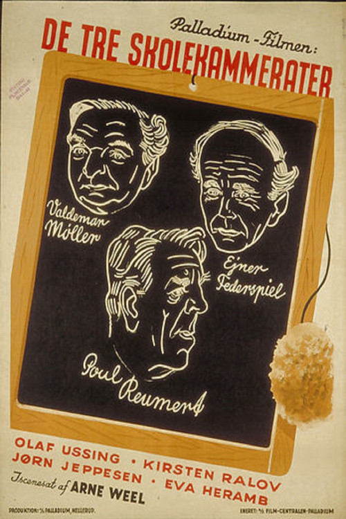 Movie poster for De tre skolekammerater (1944)