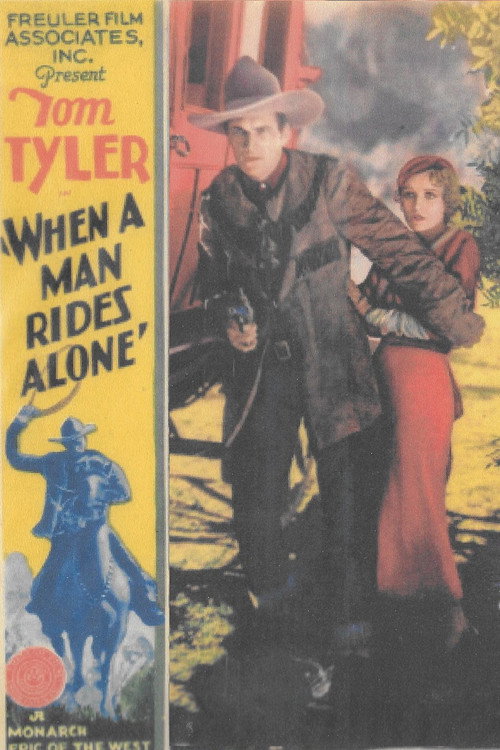Movie poster for When a Man Rides Alone (1933)