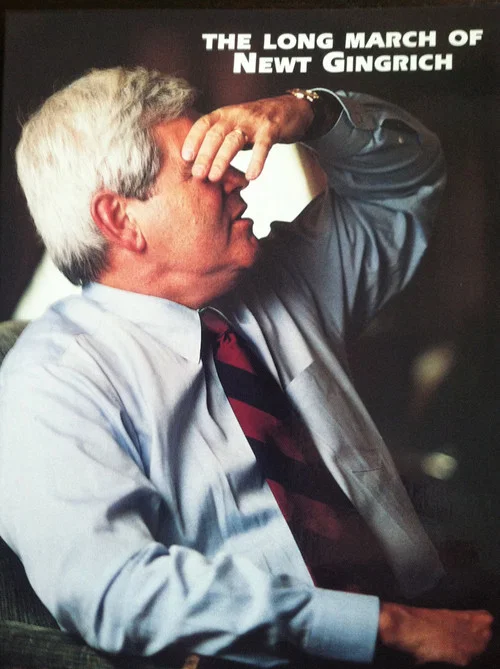 Movie poster for The Long March of Newt Gingrich (1996)