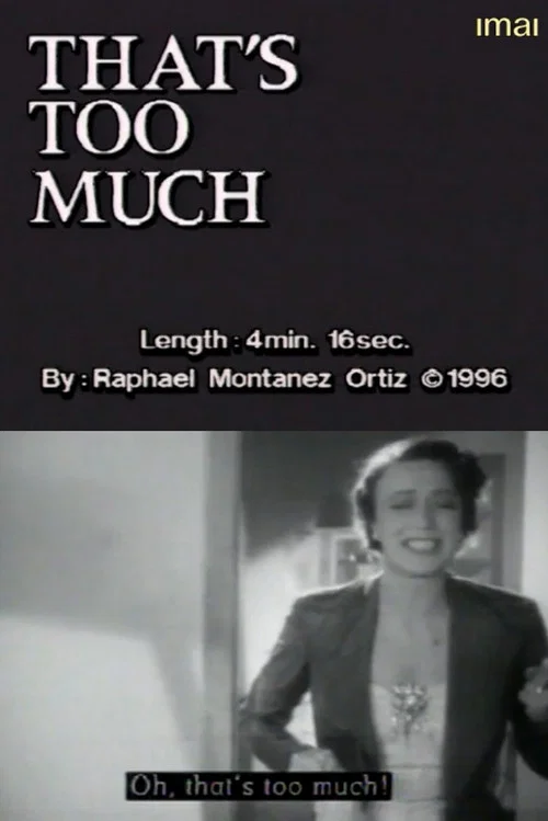Movie poster for That's Too Much (1996)