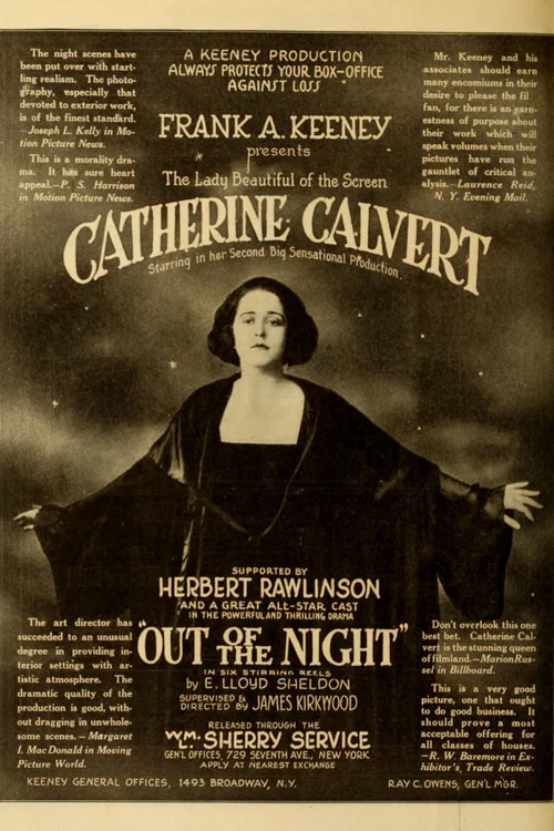 Movie poster for Out of the Night (1918)