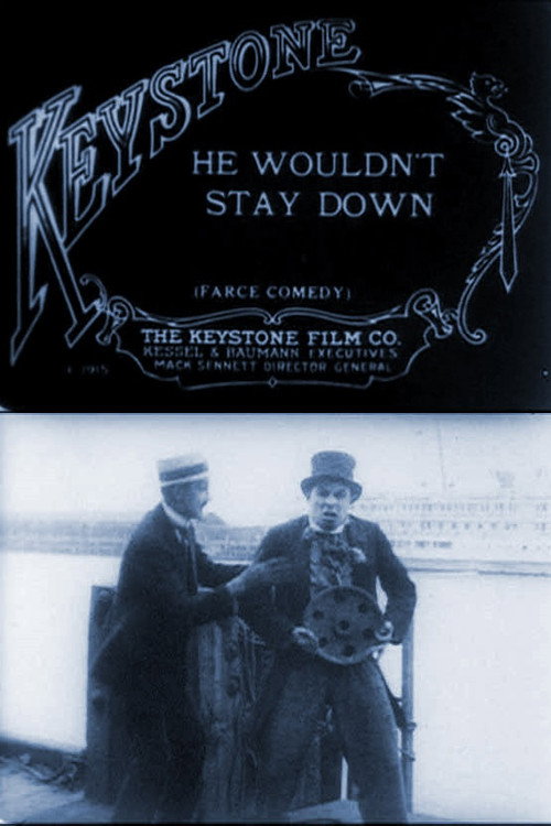 Movie poster for He Wouldn't Stay Down (1915)