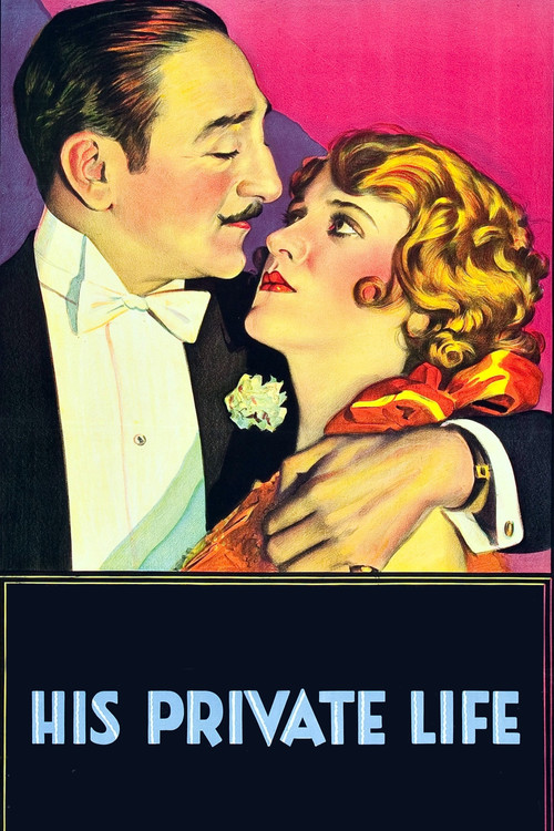 Movie poster for His Private Life (1928)