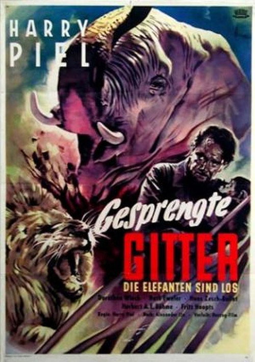Movie poster for Elephant Fury (1953)