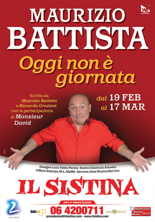 Movie poster for Oggi non è giornata (2013)
