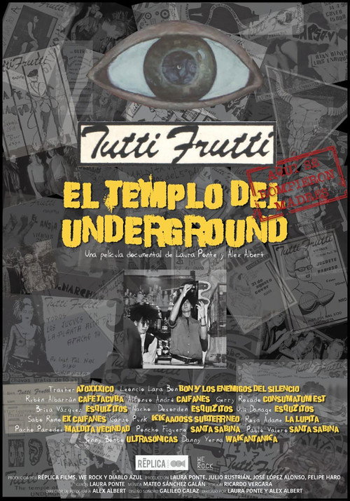 Movie poster for Tutti Frutti: The temple of underground (2022)
