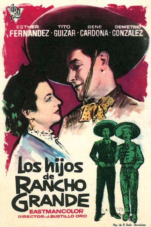 Movie poster for Los hijos de Rancho Grande (1956)