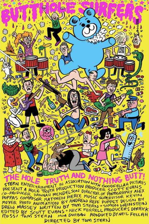 Movie poster for Butthole Surfers: The Hole Truth and Nothing Butt (2025)