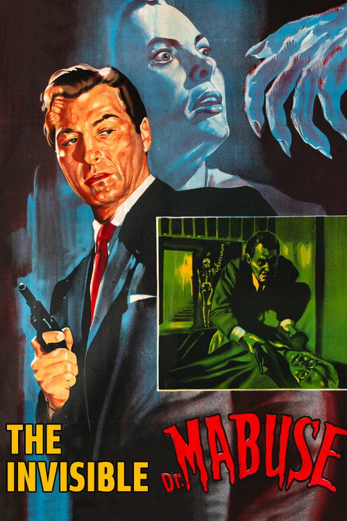 Movie poster for The Invisible Dr. Mabuse (1962)