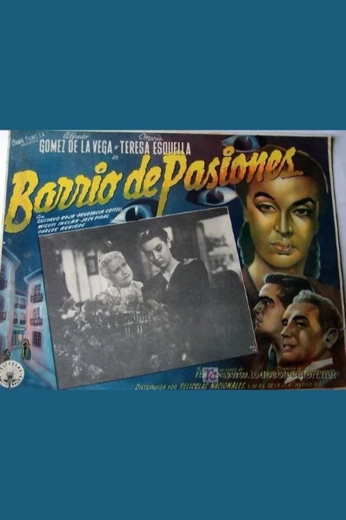 Movie poster for Barrio de pasiones (1948)