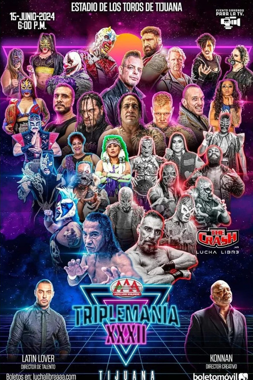 Movie poster for AAA TripleMania XXXII: Tijuana (2024)