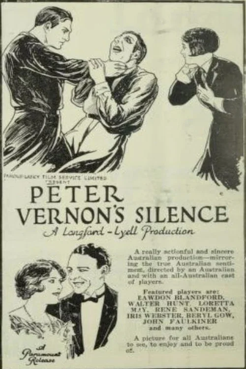 Movie poster for Peter Vernon's Silence (1926)