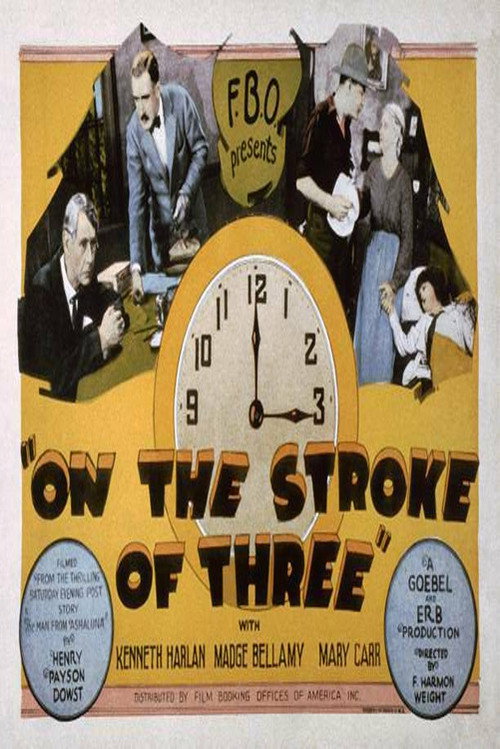 Movie poster for On the Stroke of Three (1924)