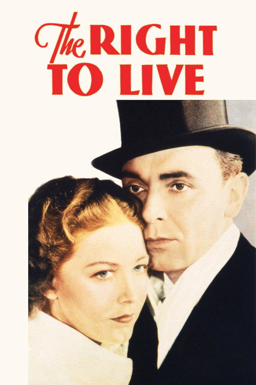 Movie poster for The Right to Live (1935)