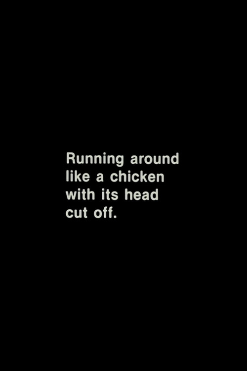 Movie poster for Running Around Like a Chicken With Its Head Cut Off (1960)