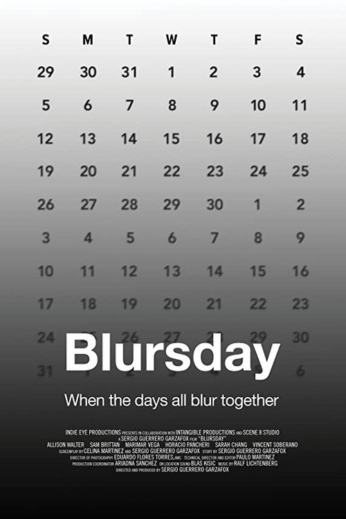 Movie poster for Blursday (2021)