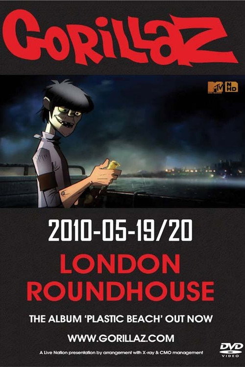 Movie poster for Gorillaz: Live at Roundhouse in London (2010)