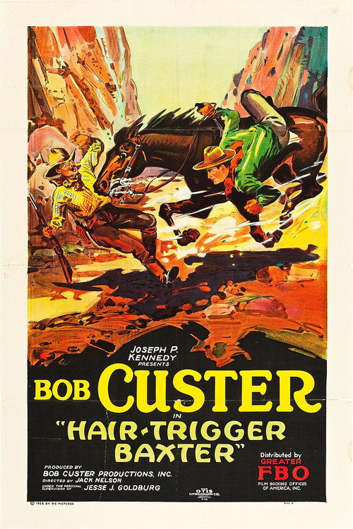 Movie poster for Hair-Trigger Baxter (1926)