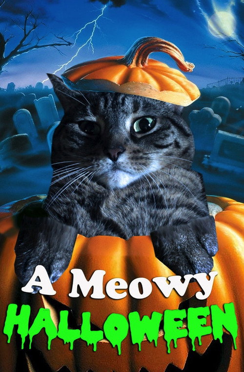 Movie poster for A Meowy Halloween (2018)