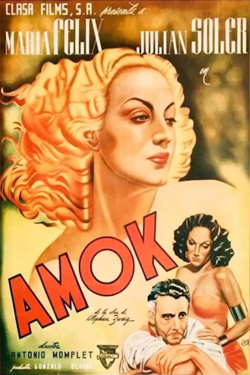 Movie poster for Amok (1944)