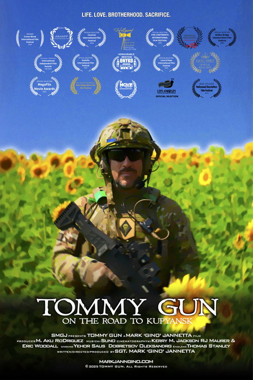 Movie poster for 'Tommy Gun' on the road to Kupyansk (2025)